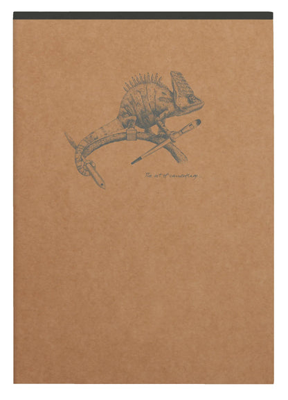 Starbed Blockkopf Flying Spirit Kraft A5 140 abnehmbare Seiten gefüttert passende Muster Elfenbeinpapier 90g - Braun (5er-Pack)