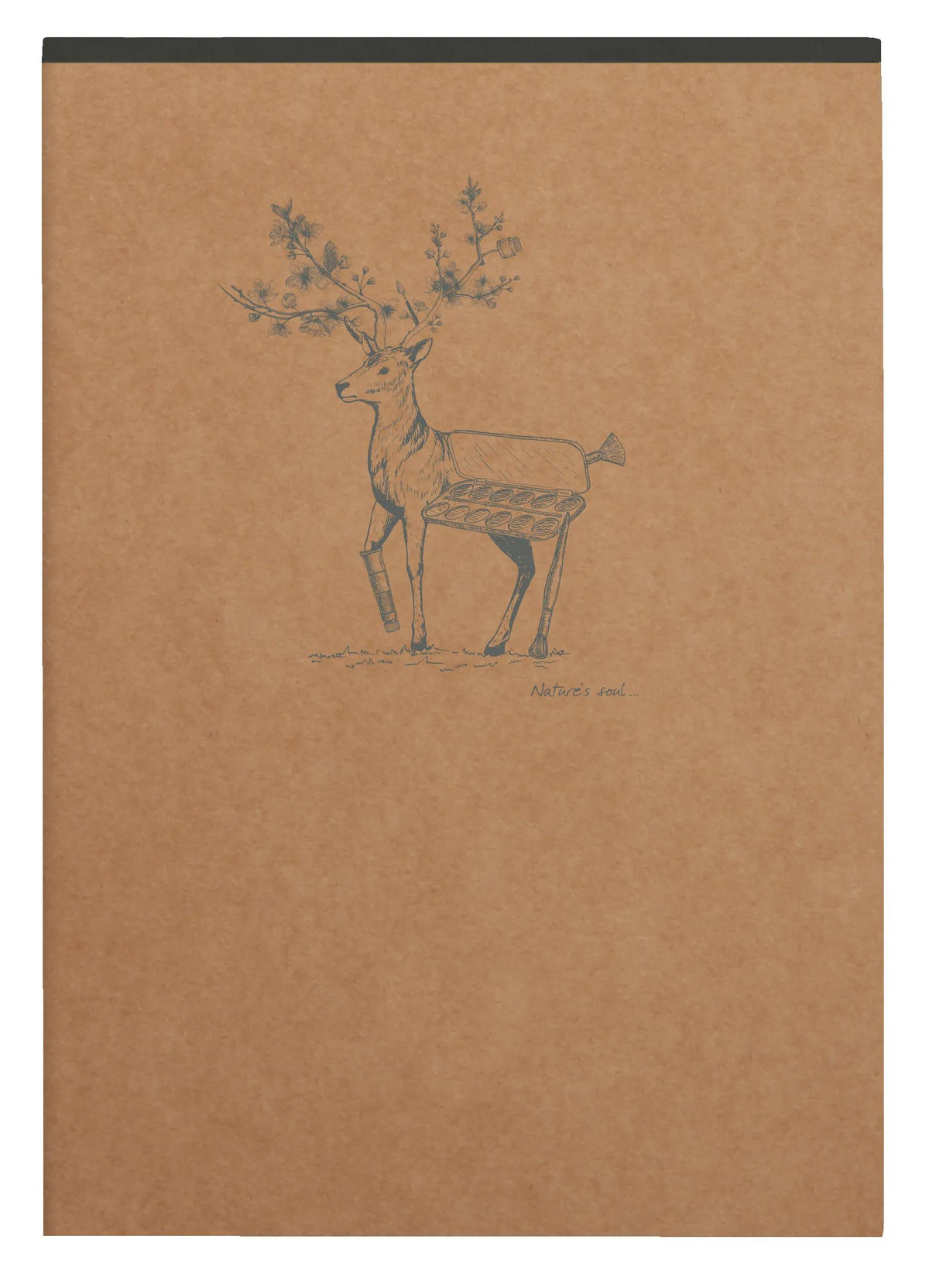 Starbed Blockkopf Flying Spirit Kraft A5 140 abnehmbare Seiten gefüttert passende Muster Elfenbeinpapier 90g - Braun (5er-Pack)