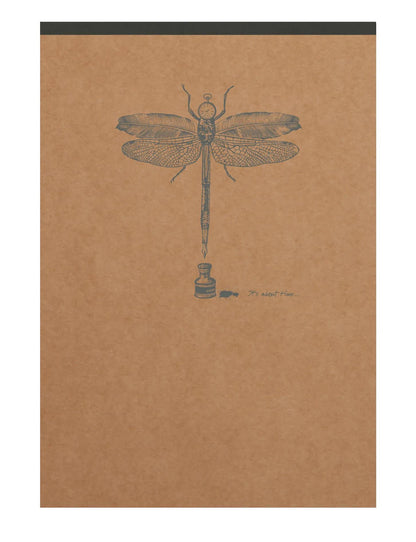 Starbed Block Header Flying Spirit Kraft A6 140 abnehmbare Seiten gefüttert Muster passend Elfenbeinpapier 90g - Braun (5er-Pack)
