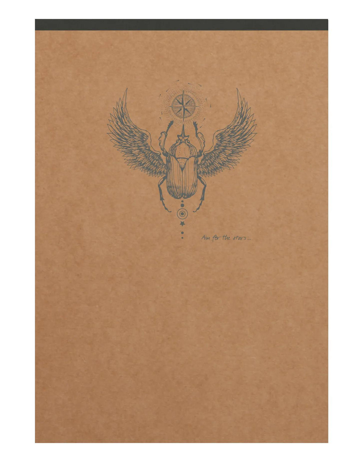Starbed Block Header Flying Spirit Kraft A6 140 abnehmbare Seiten gefüttert Muster passend Elfenbeinpapier 90g - Braun (5er-Pack)