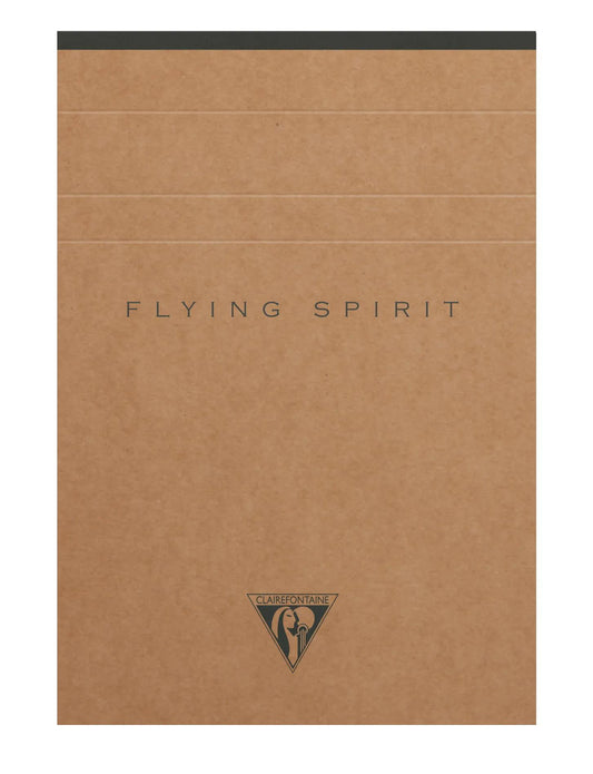 Starbed block Header Flying Spirit Kraft A6 140 detachable pages lined pattern matching ivory paper 90g - Brown (Pack x5)