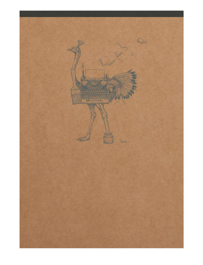 Starbed Block Header Flying Spirit Kraft A6 140 abnehmbare Seiten gefüttert Muster passend Elfenbeinpapier 90g - Braun (5er-Pack)
