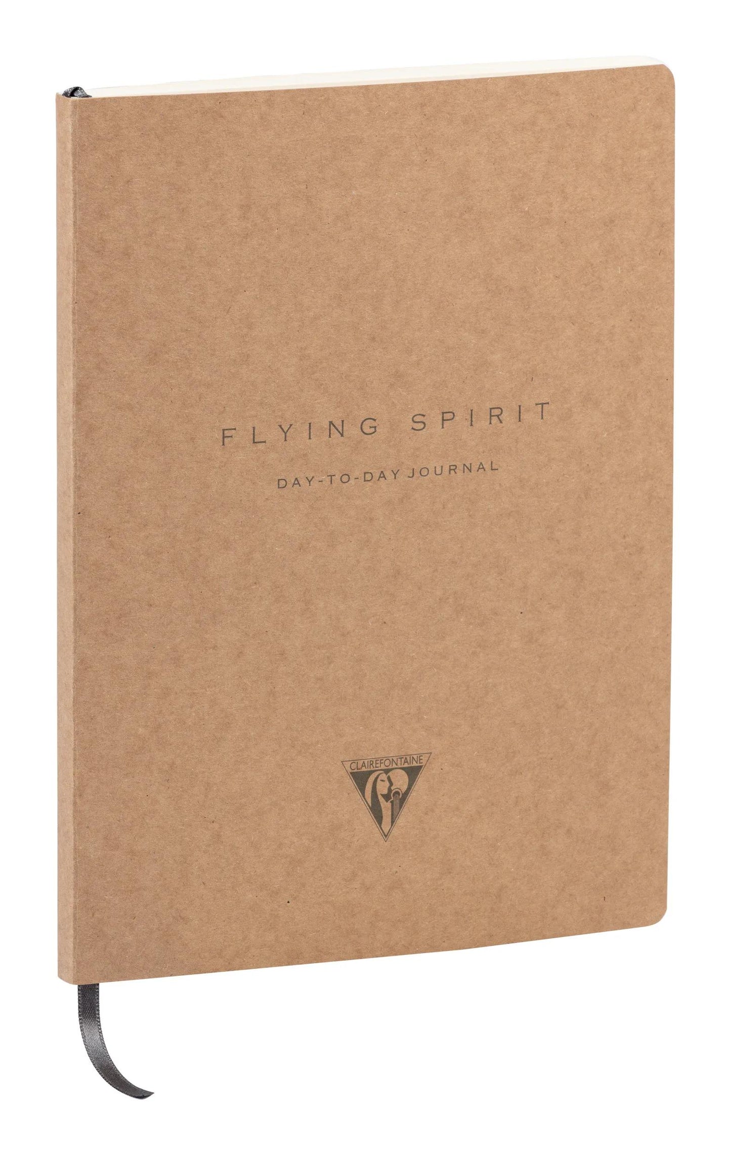 Flying Spirit, Kraft, DaytoDay newspaper 19x25 cm, 192 pages, dowry, bellow pouch on the back, marking, elastic closure, ass. - Kraft (Pack x5)