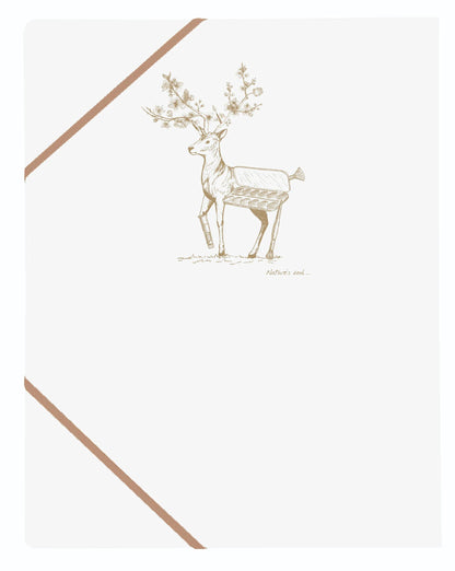 3 Klappen elastisches Hemd Flying Spirit White 24x32cm passende Muster - Weiß (5er-Pack)