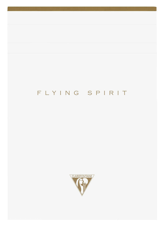 Starbed block Header Flying Spirit White A5 140 detachable pages lined pattern matching ivory paper 90g - White (Pack x5)