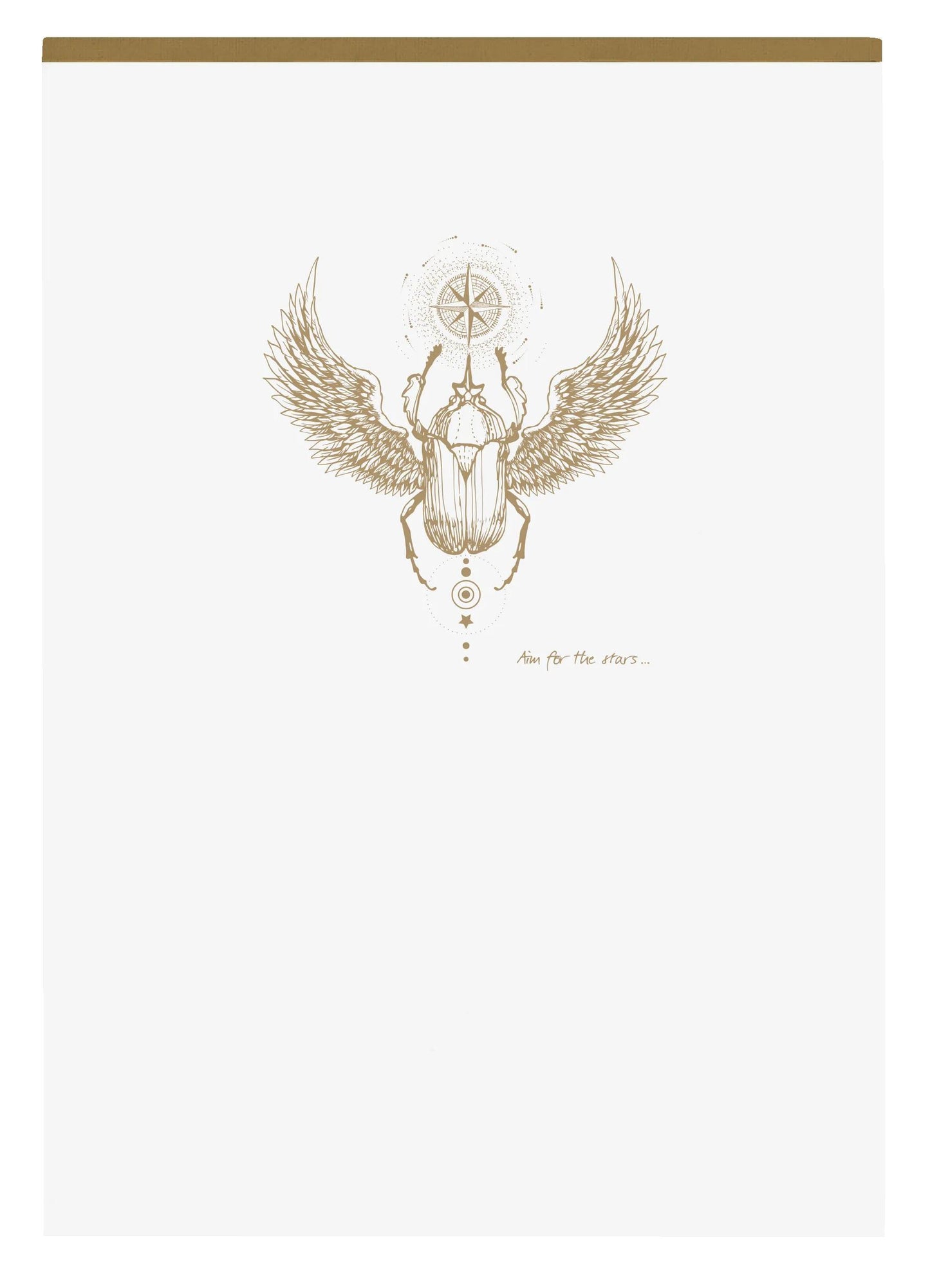 Starbed block Header Flying Spirit White A5 140 detachable pages lined pattern matching ivory paper 90g - White (Pack x5)