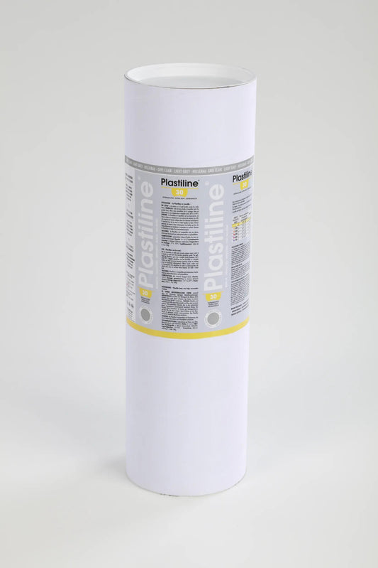 10 kg plasticline hardness 30 (extra-soft) - Light grey