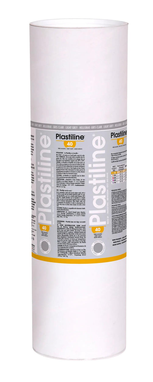 10 kg plasticline hardness 40 - Light grey