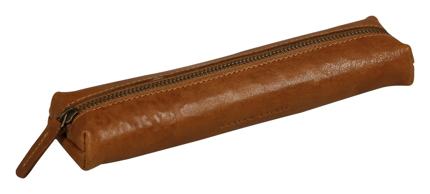 Mini kit in pelle 19x4x2,5cm - Cognac (Pacchetto x8)