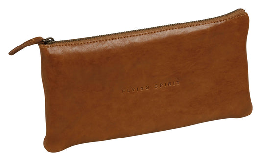 Flying Spirit leather case Plate 22x11cm - Cognac (Pack x8)