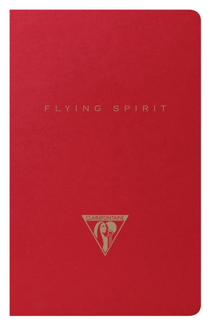 Fliegender Geist Red textile Sting Notebook 7,5x12cm 48p gefütterte passende Motive Elfenbeinpapier 90g - Rot (10er-Pack)