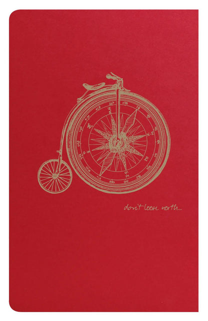 Fliegender Geist Red textile Sting Notebook 7,5x12cm 48p gefütterte passende Motive Elfenbeinpapier 90g - Rot (10er-Pack)