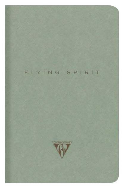 Flying Spirit Textilheftung 11x17cm 96 Seiten gefüttert passende Muster Elfenbeinpapier 90g - Schwarz (5er-Pack)