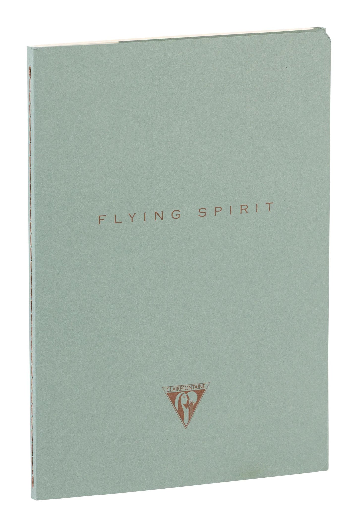 Flying Spirit textile sting A5 96 pages lined matching patterns ivory paper 90g - Green of grey (Pack x5)