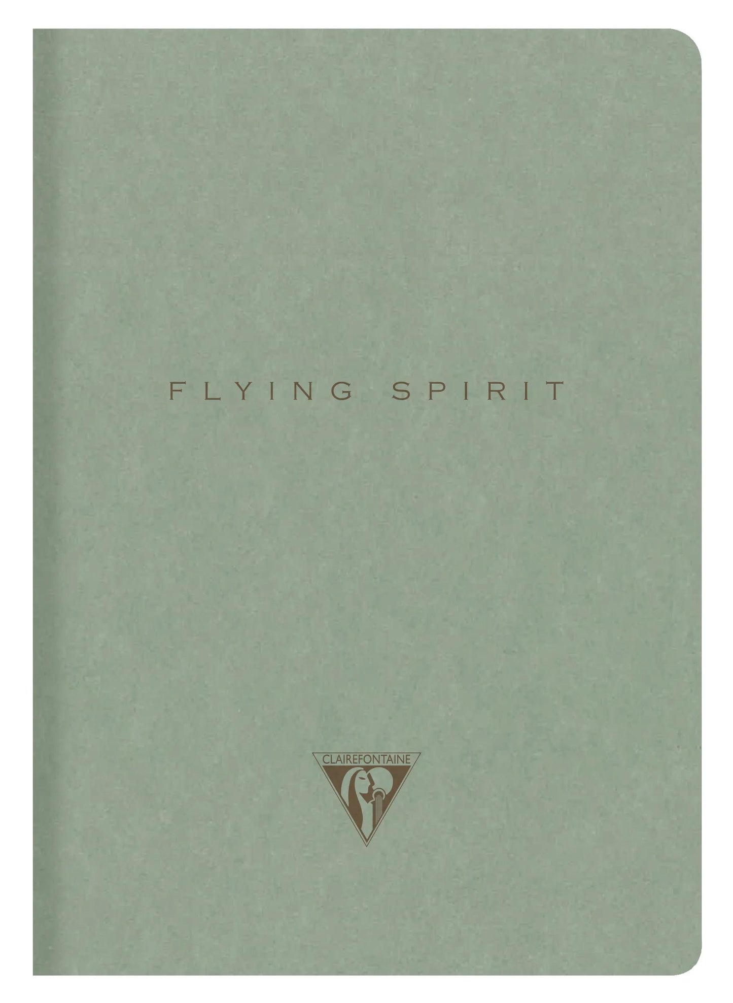Flying Spirit textile sting A5 96 pages lined matching patterns ivory paper 90g - Green of grey (Pack x5)