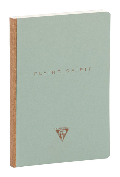 Flying Spirit booklet booklet genäht A5 192 Seiten gefüttert passende Motive Elfenbeinpapier 90g - Grün von grau (5er-Pack)