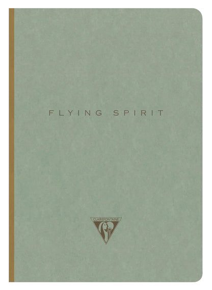 Flying Spirit booklet booklet genäht A5 192 Seiten gefüttert passende Motive Elfenbeinpapier 90g - Grün von grau (5er-Pack)