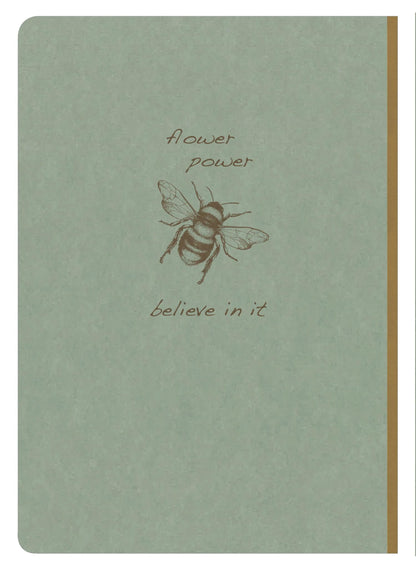 Flying Spirit booklet booklet genäht A5 192 Seiten gefüttert passende Motive Elfenbeinpapier 90g - Grün von grau (5er-Pack)