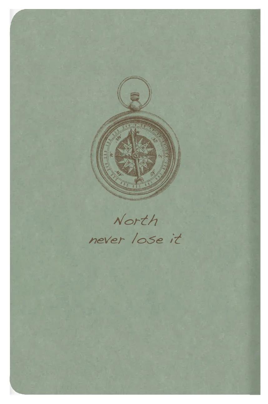 Volare Spirito tessile punzonatura 9x14cm 96 pagine foderate corrispondenti modelli carta avorio 90g - Verde di grigio (Pacchetto x5)