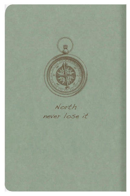 Flying Spirit textile sting 9x14cm 96 pages lined matching patterns ivory paper 90g - Green of grey