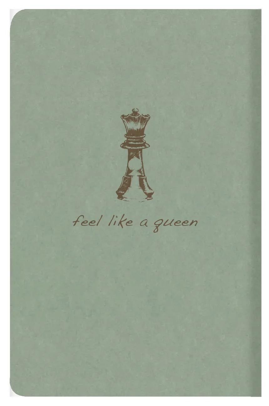 Volare Spirito tessile punzonatura 9x14cm 96 pagine foderate corrispondenti modelli carta avorio 90g - Verde di grigio (Pacchetto x5)