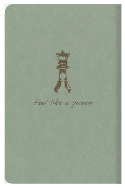 Flying Spirit textile sting 9x14cm 96 pages lined matching patterns ivory paper 90g - Green of grey
