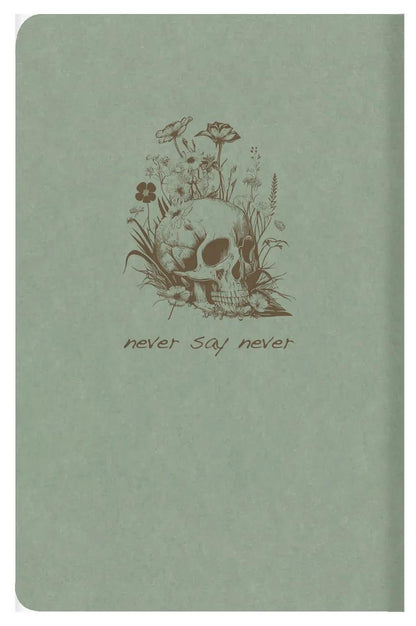 Flying Spirit textile sting 9x14cm 96 pages lined matching patterns ivory paper 90g - Green of grey