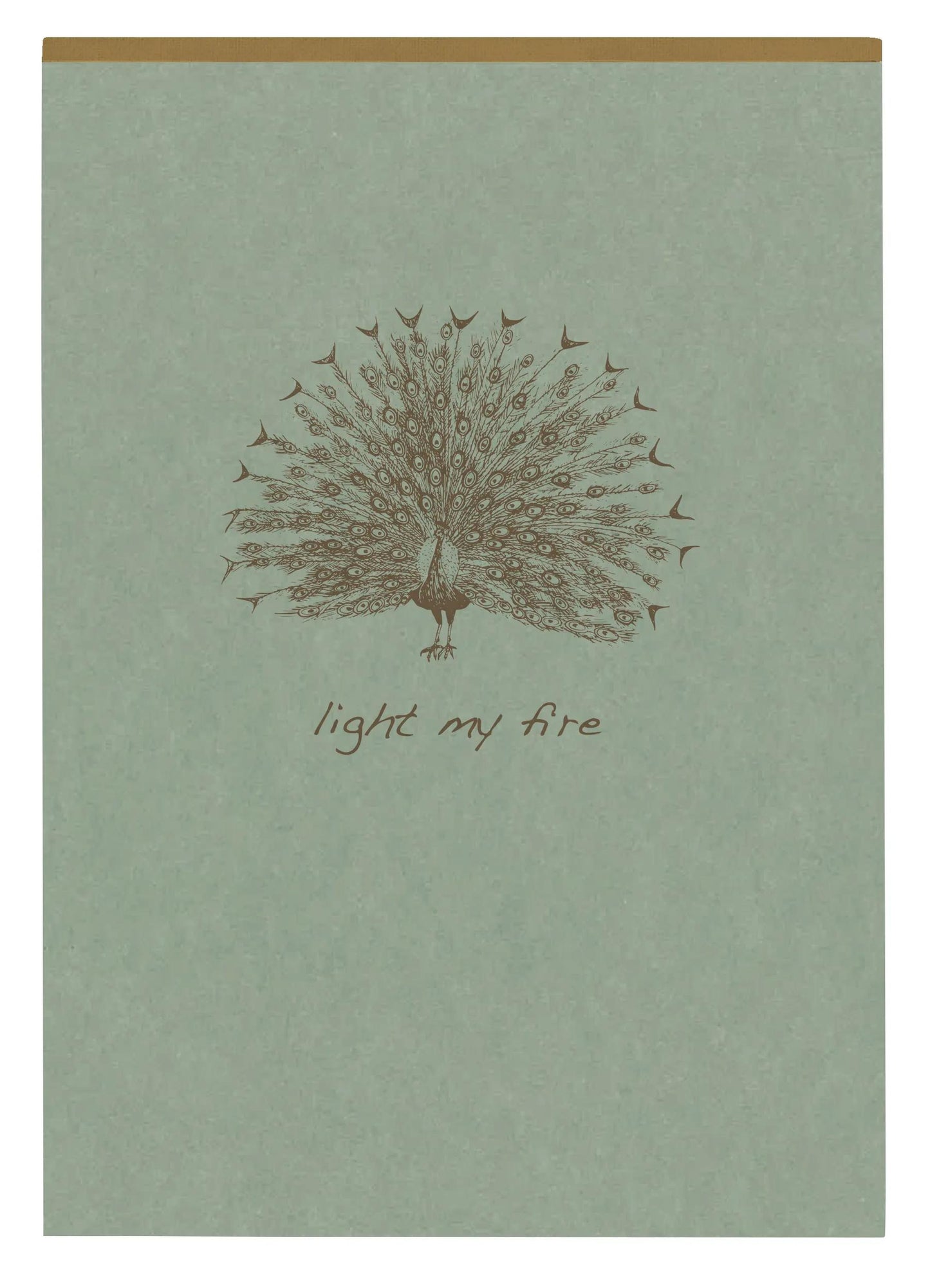 Flying Spirit Green star block head 14,8x21cm 140p detach. Lined matching patterns ivory paper 90g - Green of grey (Pack x5)