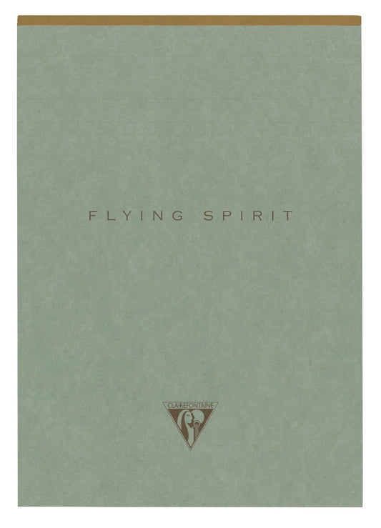 Flying Spirit Green star block head 14,8x21cm 140p detach. Lined matching patterns ivory paper 90g - Green of grey (Pack x5)