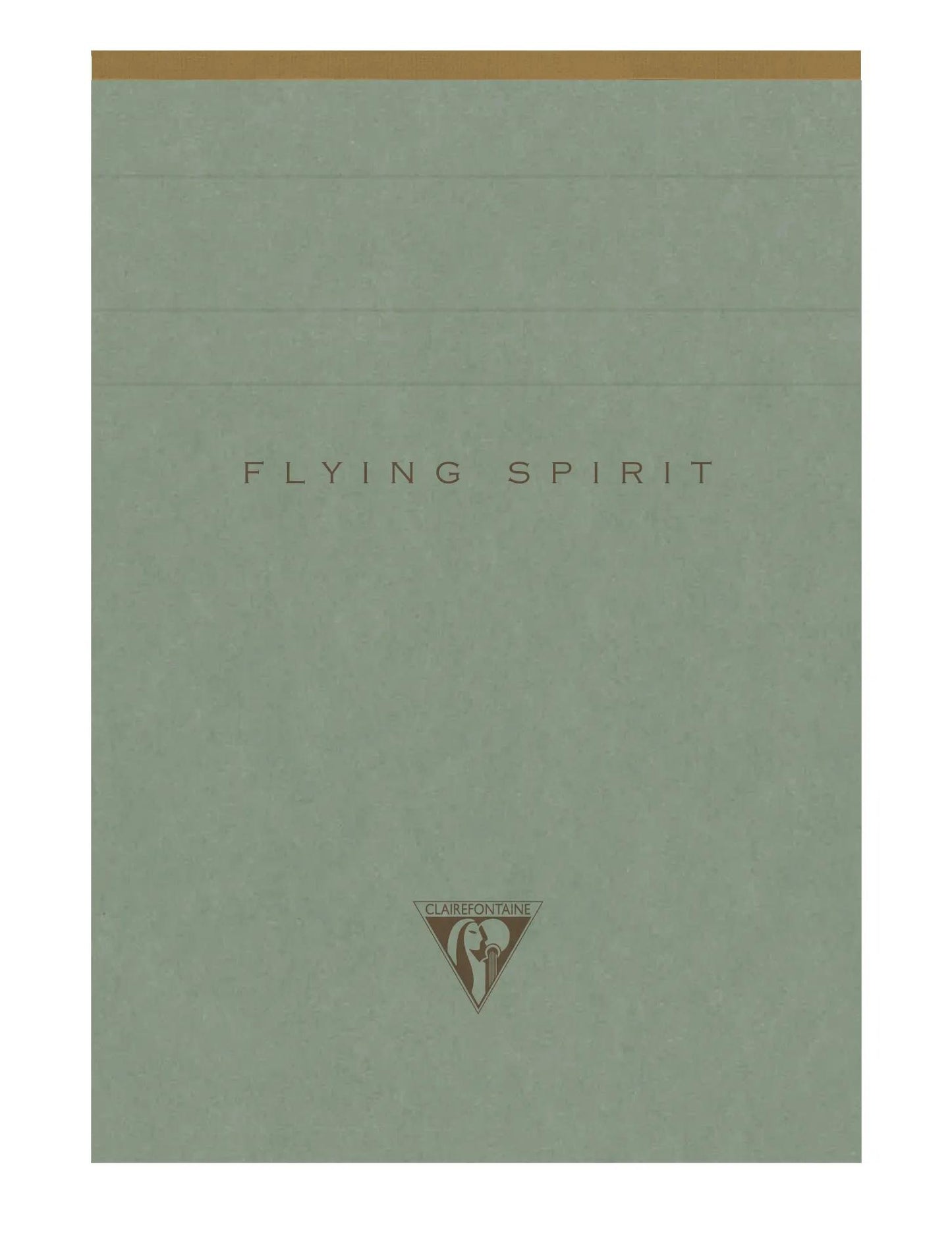 Flying Spirit Green Star block header A6 140p detach. Lined matching patterns ivory paper 90g - Green of grey (Pack x5)
