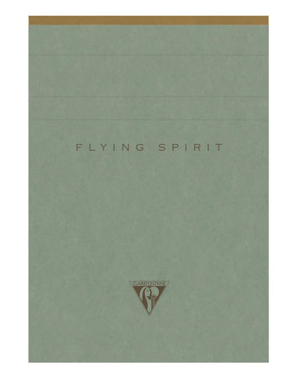 Flying Spirit Green Star block header A6 140p detach. Lined matching patterns ivory paper 90g - Green of grey