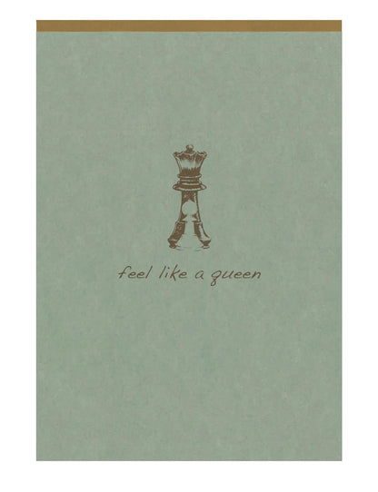 Flying Spirit Green Star block header A6 140p detach. Lined matching patterns ivory paper 90g - Green of grey