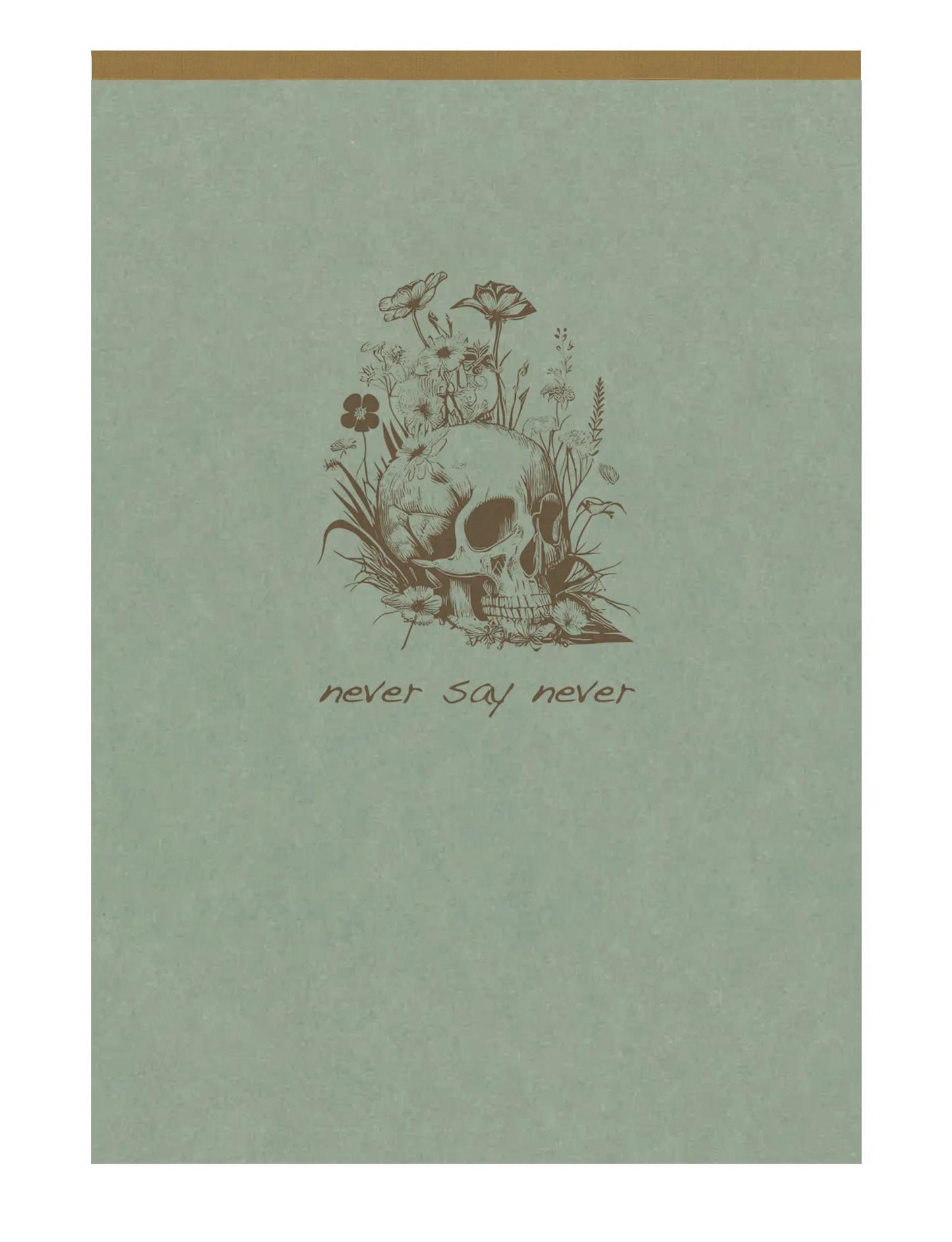 Flying Spirit Green Star block header A6 140p detach. Lined matching patterns ivory paper 90g - Green of grey (Pack x5)