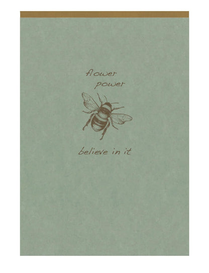 Flying Spirit Green Star block header A6 140p detach. Lined matching patterns ivory paper 90g - Green of grey