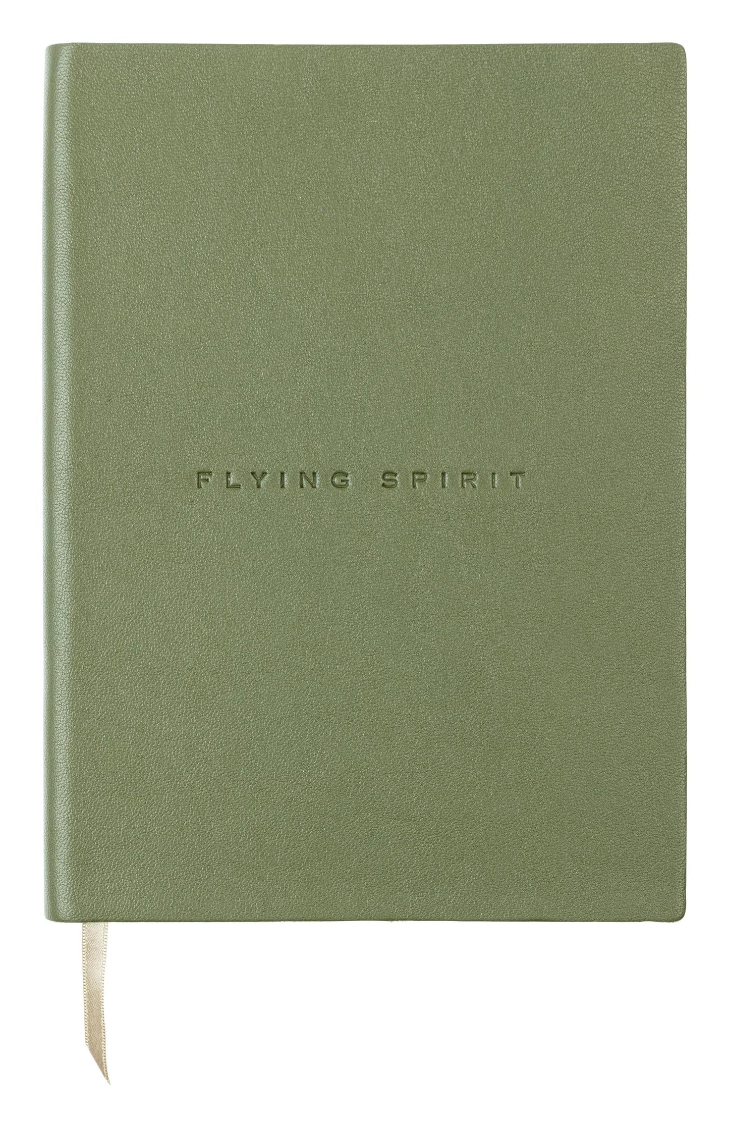 Libretto volantino cucito Flying Spirit A5 180 pagine rivestite in pelle liscia carta avorio 90g - Kaki - Nuovo (Pacchetto x3)
