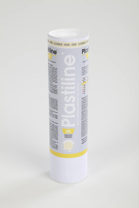 1 kg of plasticline hardness 30 (extra-soft) - Ivory