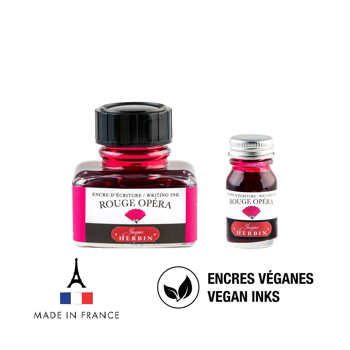 Inchiostro tradizionale in bottiglia 10ml - opera rossa (Pacchetto x6)