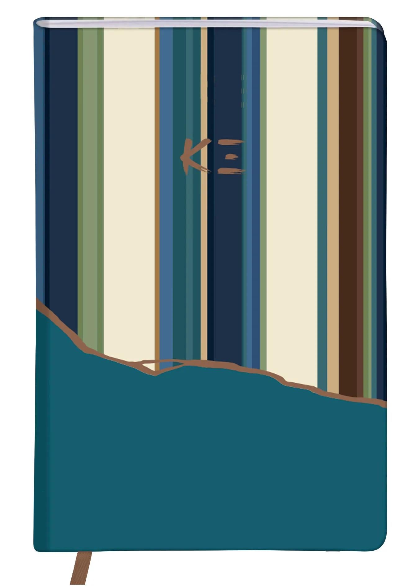 K3 blau, A6 10.5x14.8 cm, 160 Seiten, gefüttert, Bauchtasche auf der Rückseite, Seitenmarke, Arsch. - Mehrfarbig (Paket x4)