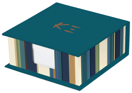K3 blau, 11x4cm Würfelblock mit 300 Einzelblättern. - Mehrfarbig (Paket x4)