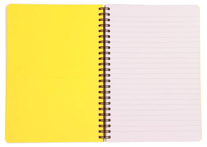 Inkebana, Komplettbinder A5 14,8x21 cm, 120 Seiten, gefüttert, 3 Zwischenschichten mit 6 Taschen, Arsch. - Mehrfarbig (4er-Pack)