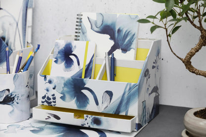 Inkebana, Letter holder with drawer 24x16x18 cm - Multicolor