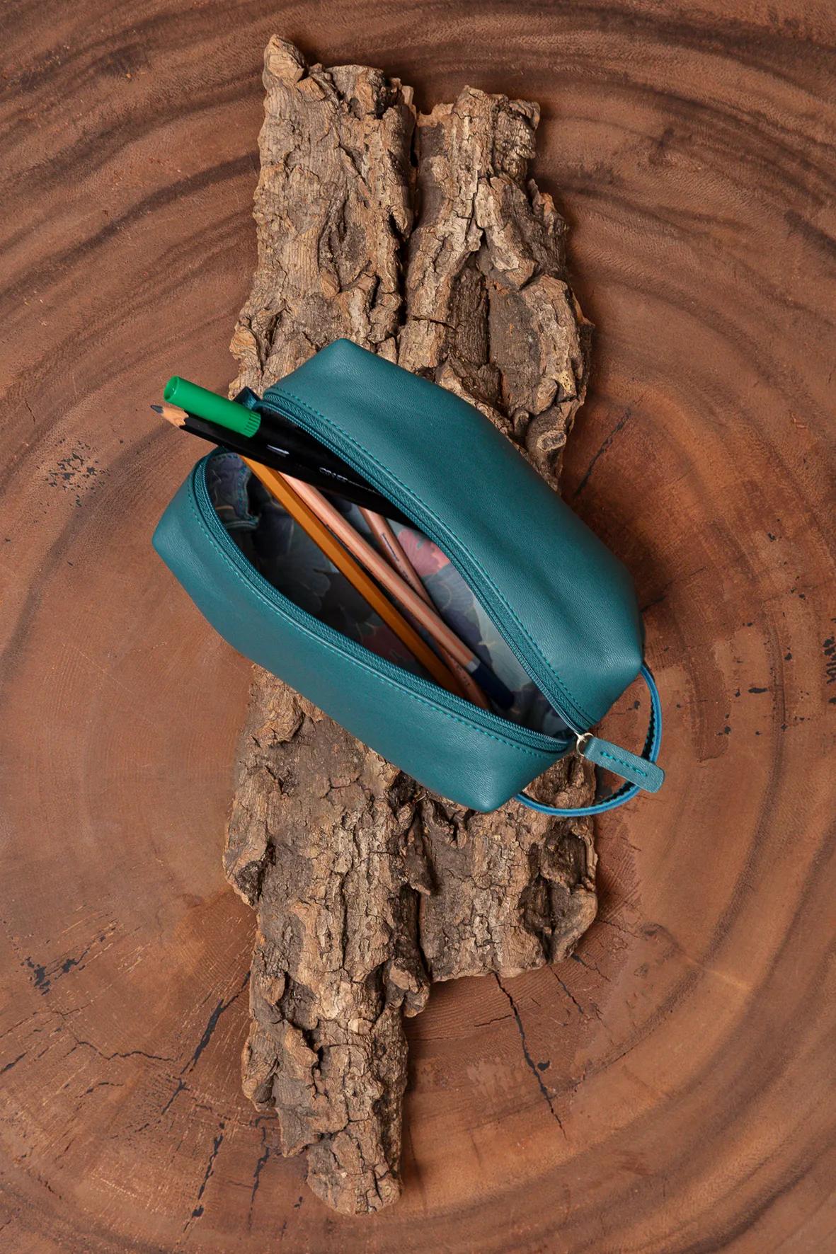 Ginkgo, Multi-purpose leather case 18x11x7 cm (Pack x2)