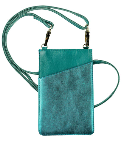 Ginkgo, Telefontasche & Lederzubehör (kleine Handytasche 10.5x16.5 cm + Kartenhalter 7.5x10.5 cm + Schlüsselring 7x6.5 cm) (3er-Pack)