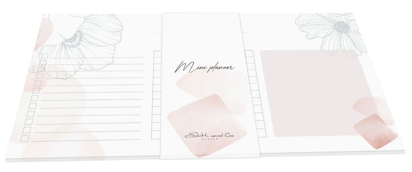 Evanescence, Mini planner 24x12 cm, 50 fogli stampati staccabili - Multicolor (Pacchetto x5)