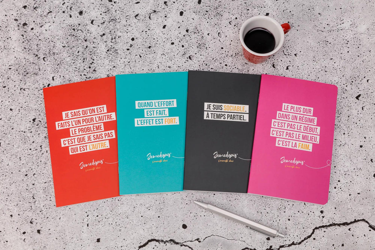 Jemedisais, Notebook piqued 11x17cm 96 Seiten, gesäumt, passend. - Mehrfarbig (8er-Pack)