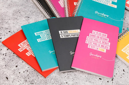Jemedisais, Notebook piqued 11x17cm 96 Seiten, gesäumt, passend. - Mehrfarbig (8er-Pack)
