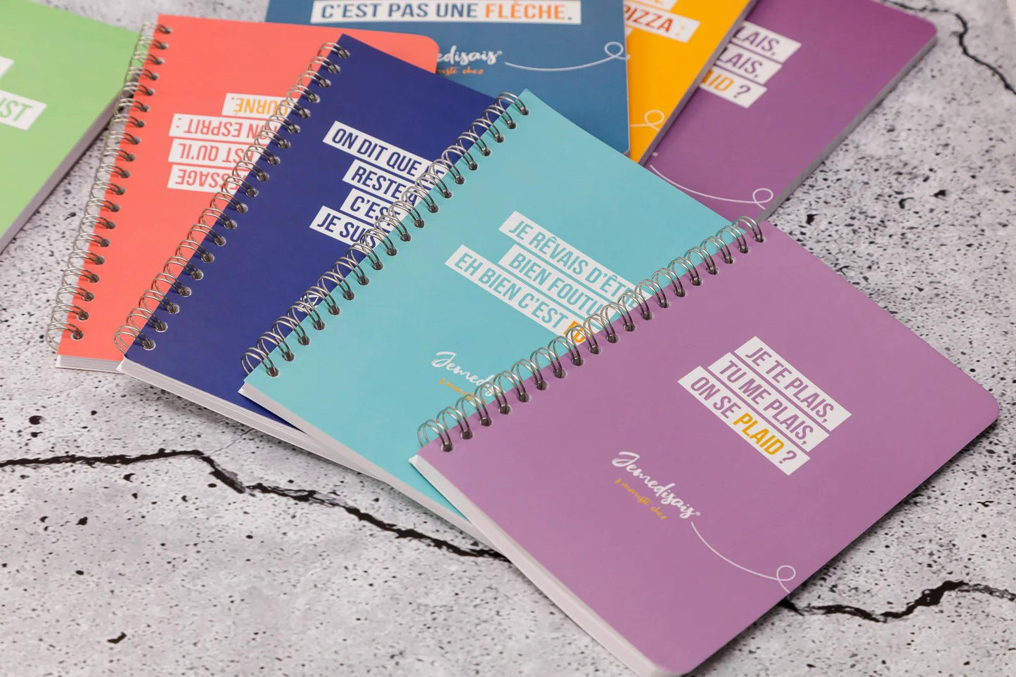 Jemedisais, Buch komplettes Bindemittel 11x17cm 100 Seiten, gefüttert, passend. - Mehrfarbig (Paket x8)