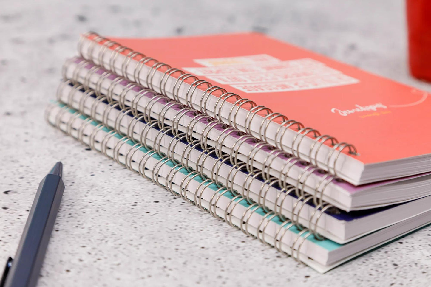 Jemedisais, Buch komplettes Bindemittel 11x17cm 100 Seiten, gefüttert, passend. - Mehrfarbig (Paket x8)