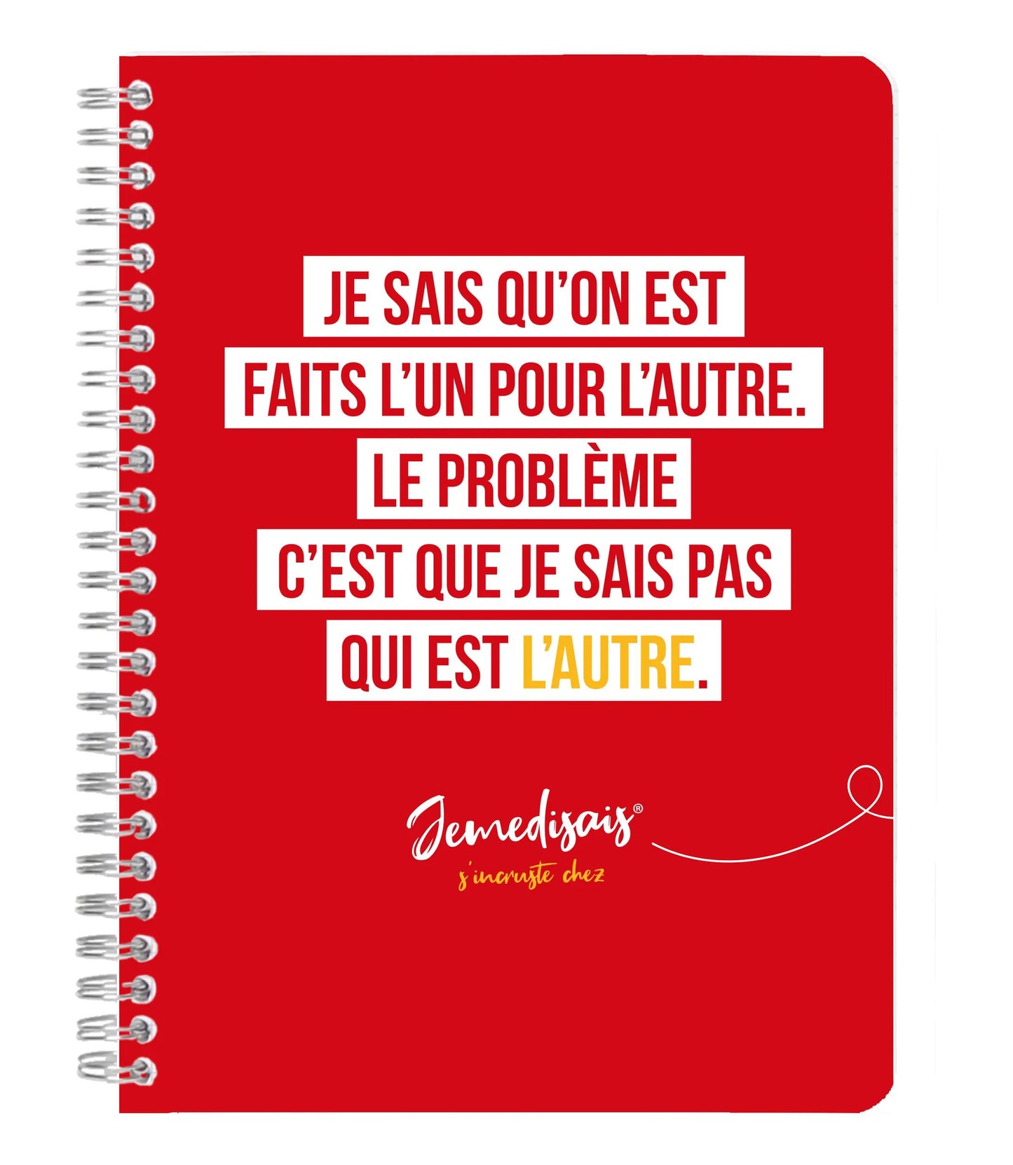 Jemedisais, A5 complete binder 14,8x21 cm, 148 pages, lined, matching. - Multicolor (Pack x4)