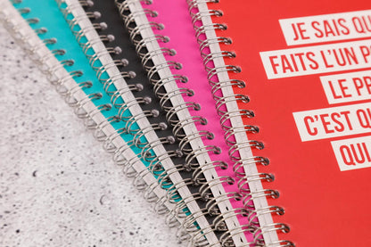 Jemedisais, A5 complete binder 14,8x21 cm, 148 pages, lined, matching. - Multicolor